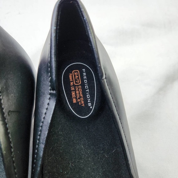 Predictions Safe Step Slip Resistant Work Shoe Womens Size 7 Black Mary Janes - Picture 5 of 10
